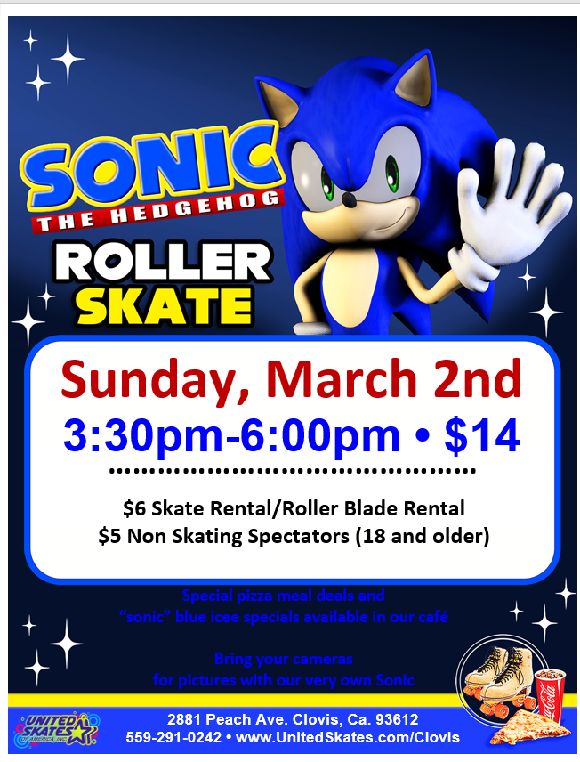 Sonic United Skates Clovis