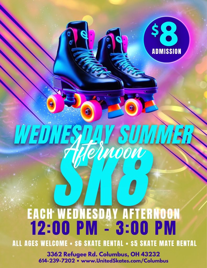 その他 summer vacation SHUFFLE DIVENE CROSS Summer Fun Sk8! $8 Public Skating | United Skates of America