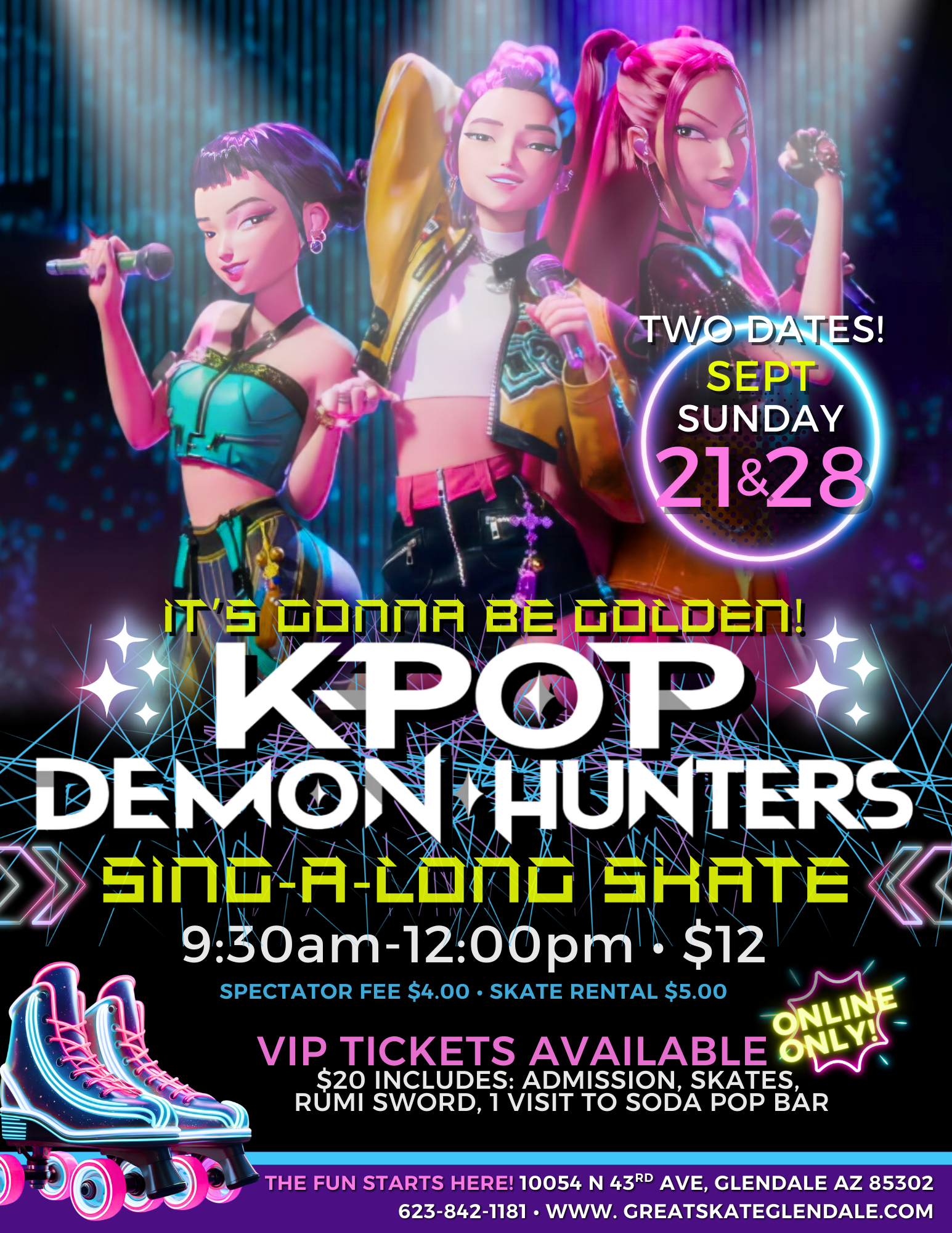 🎶 SOLD OUT | KPOP Demon Hunters Sing-A-Long Skate 🛼 | Great Skate