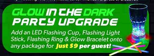 glow in the dark party upgrade at Great Skate in Glendale, AZ