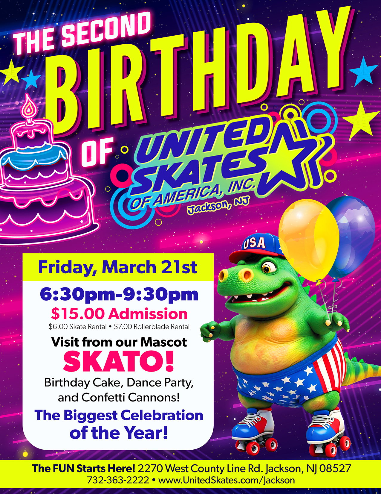 2nd birthday united skates jackson