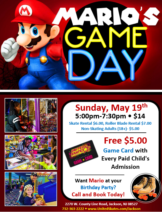 United Skates Jackson Mario's Game Day