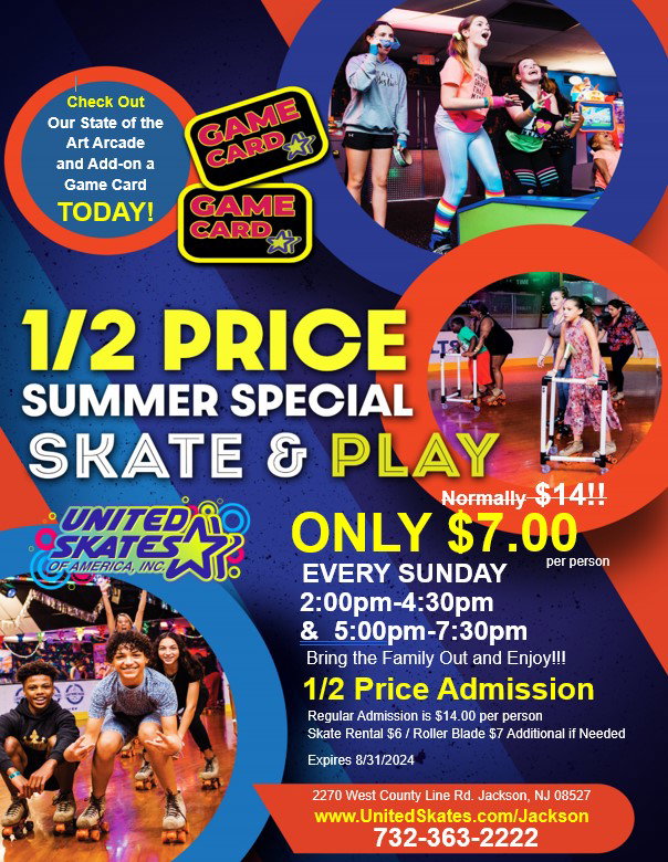 1/2 Price Sundays Admission at United Skates