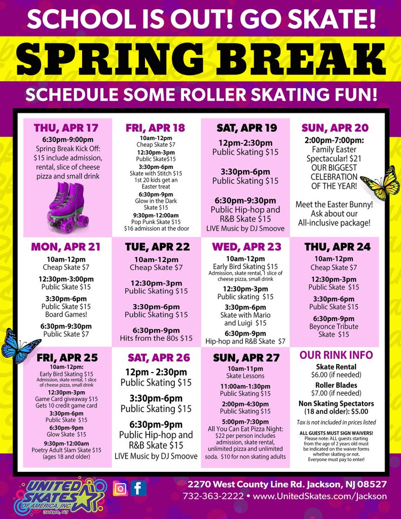 United Skates Jackson Spring Break 2025