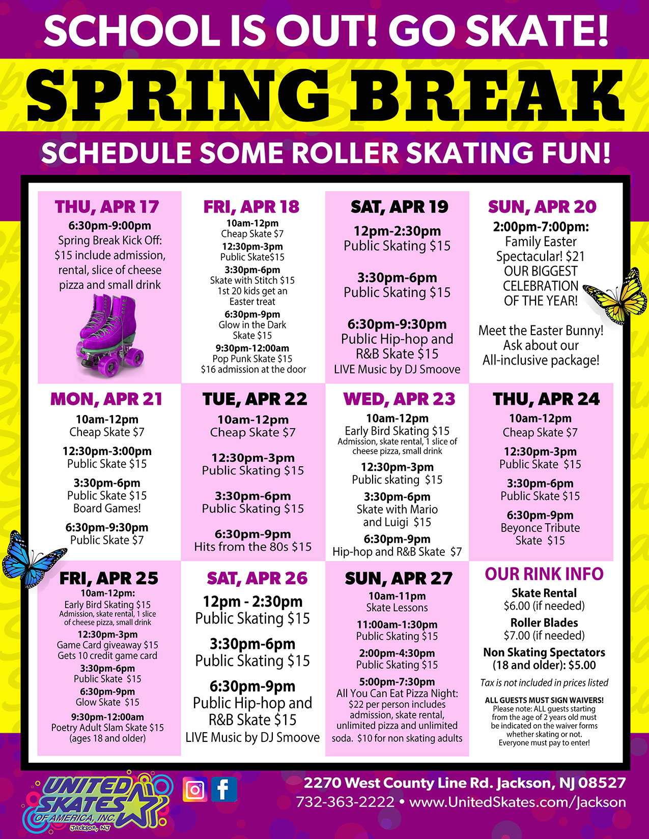 United Skates Jackson Spring Break 2025