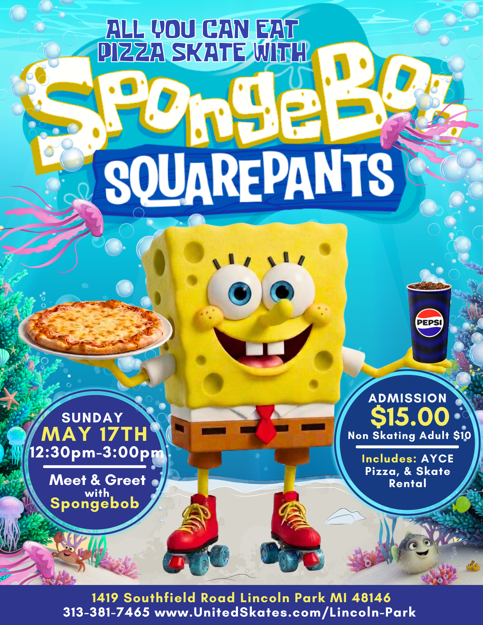 AYCE Pizza with SpongeBob