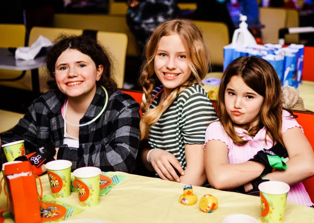 birthday teen sassy girls at table