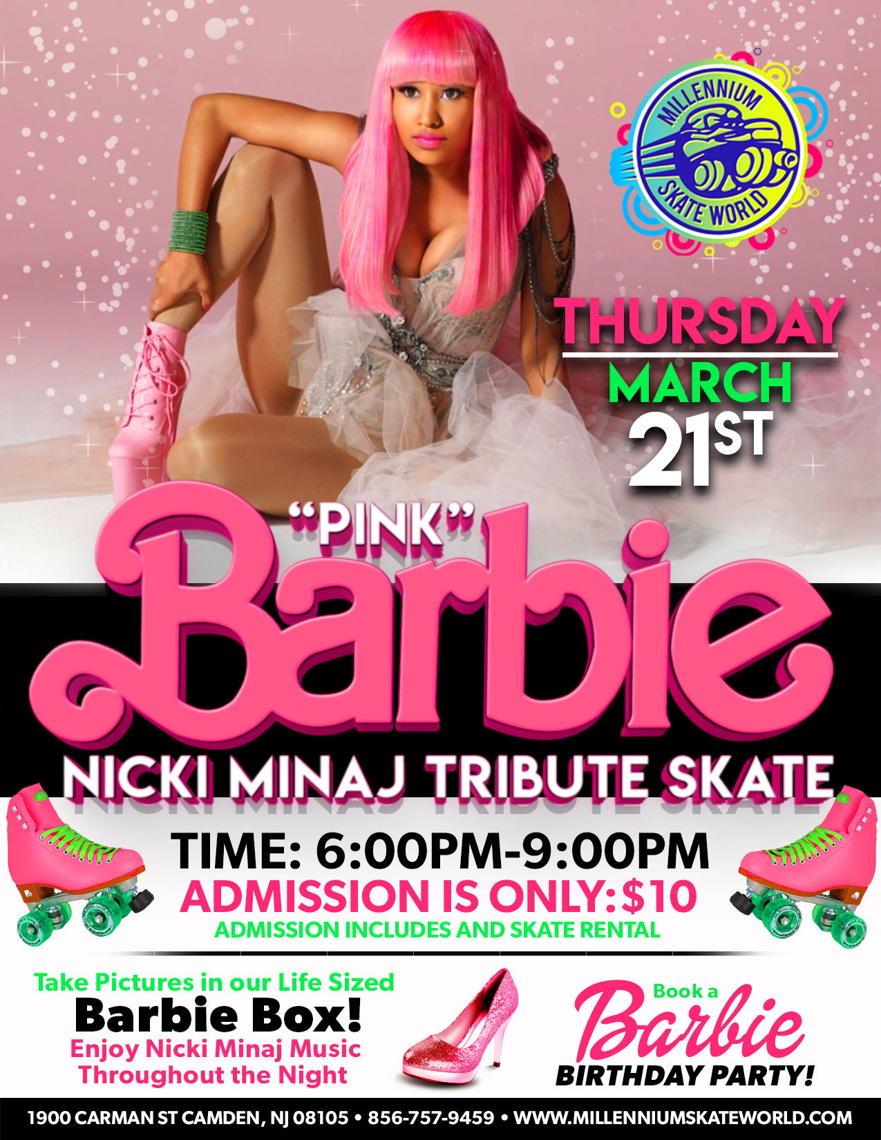 Pink Barbie Skate