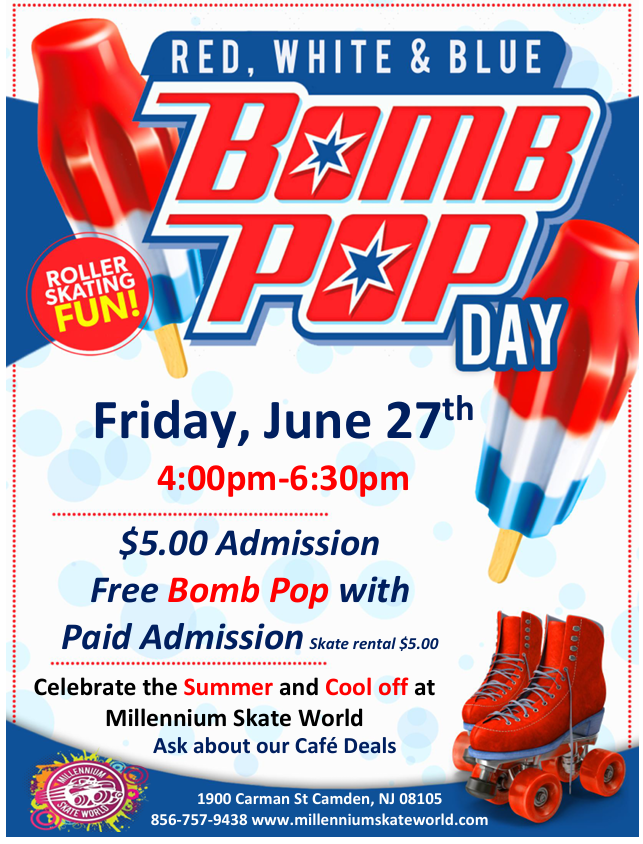 Bomb pop skate