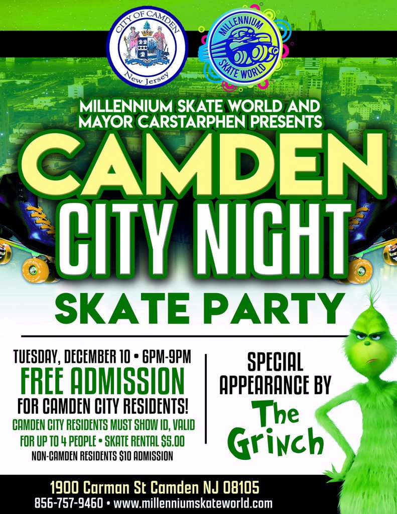 Camden City residents skate night
