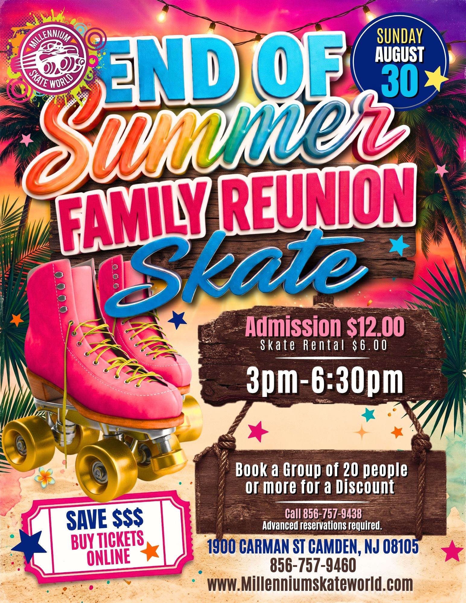 End of summer family reunion skate