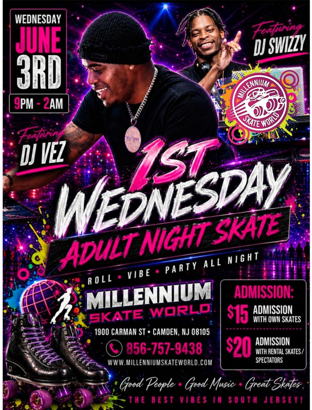 1st Wed adult skate