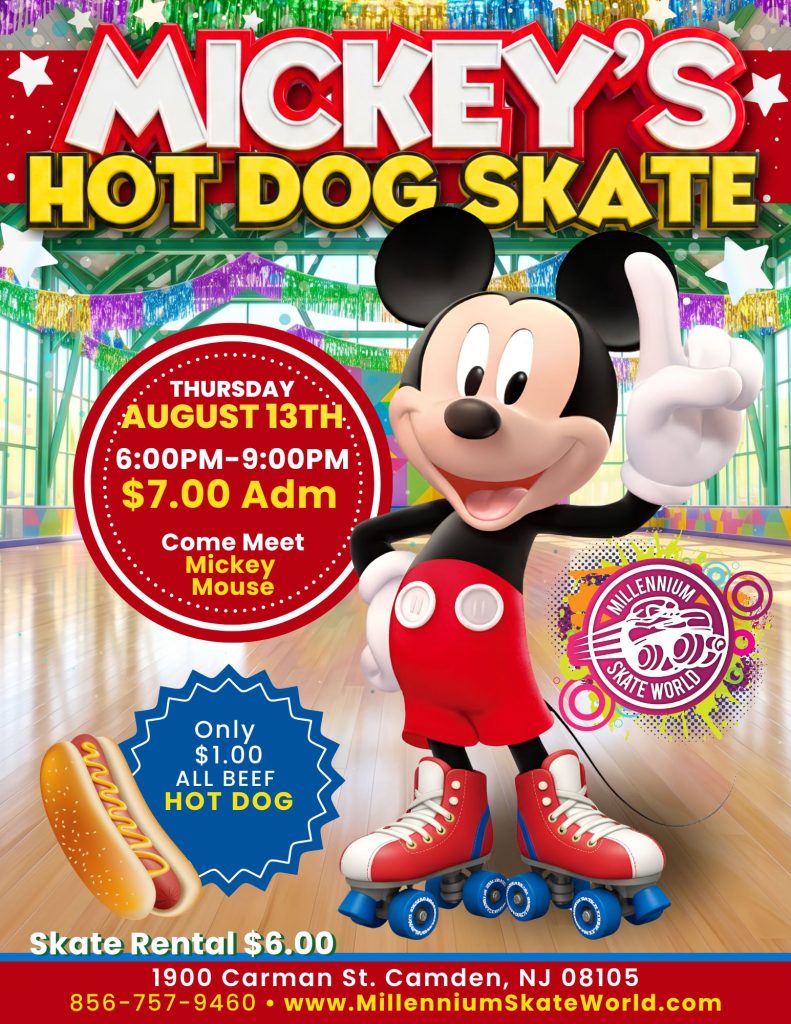 Mickey Mouse hot dog skate
