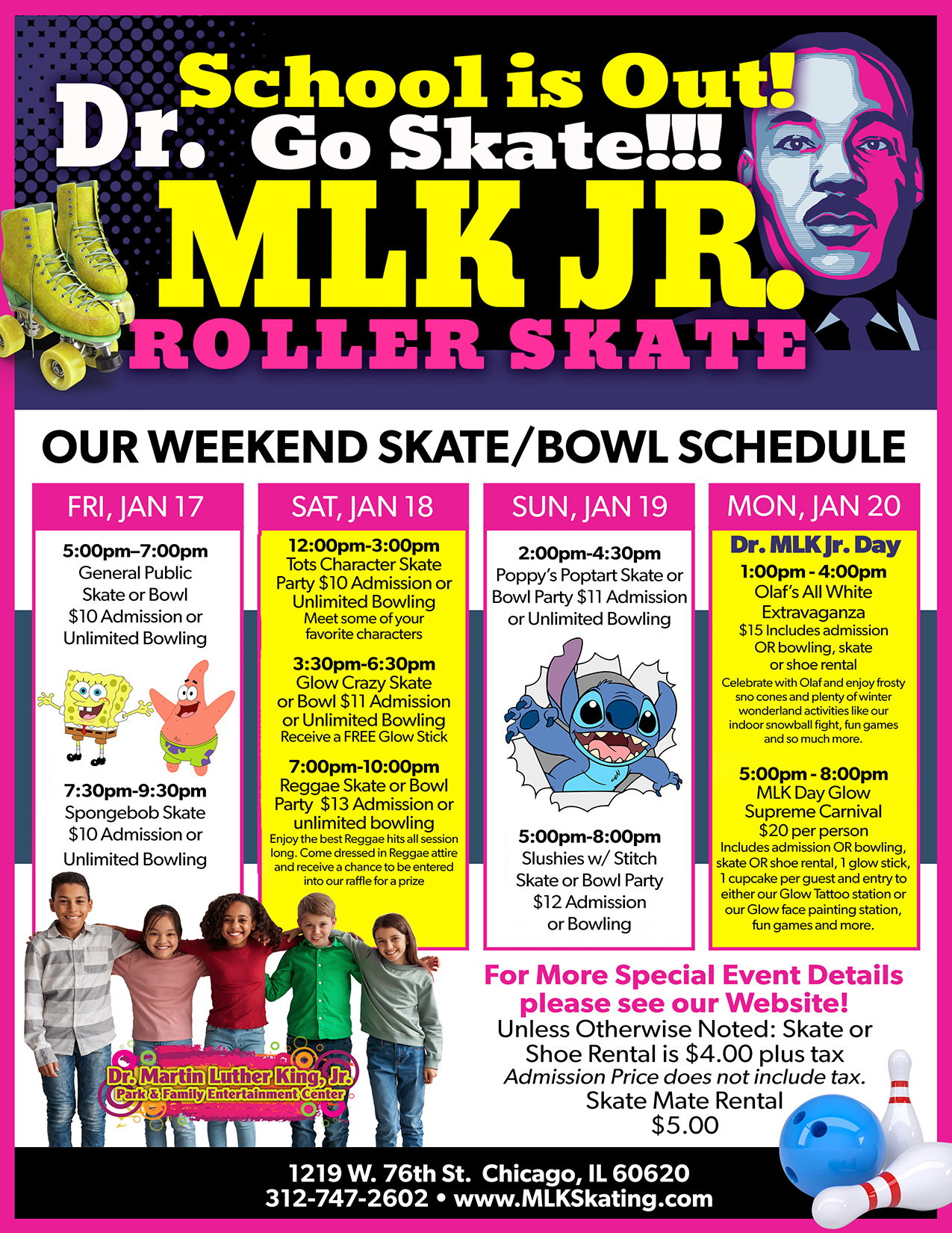 MLK Skating MLK Weekend Roller Skating