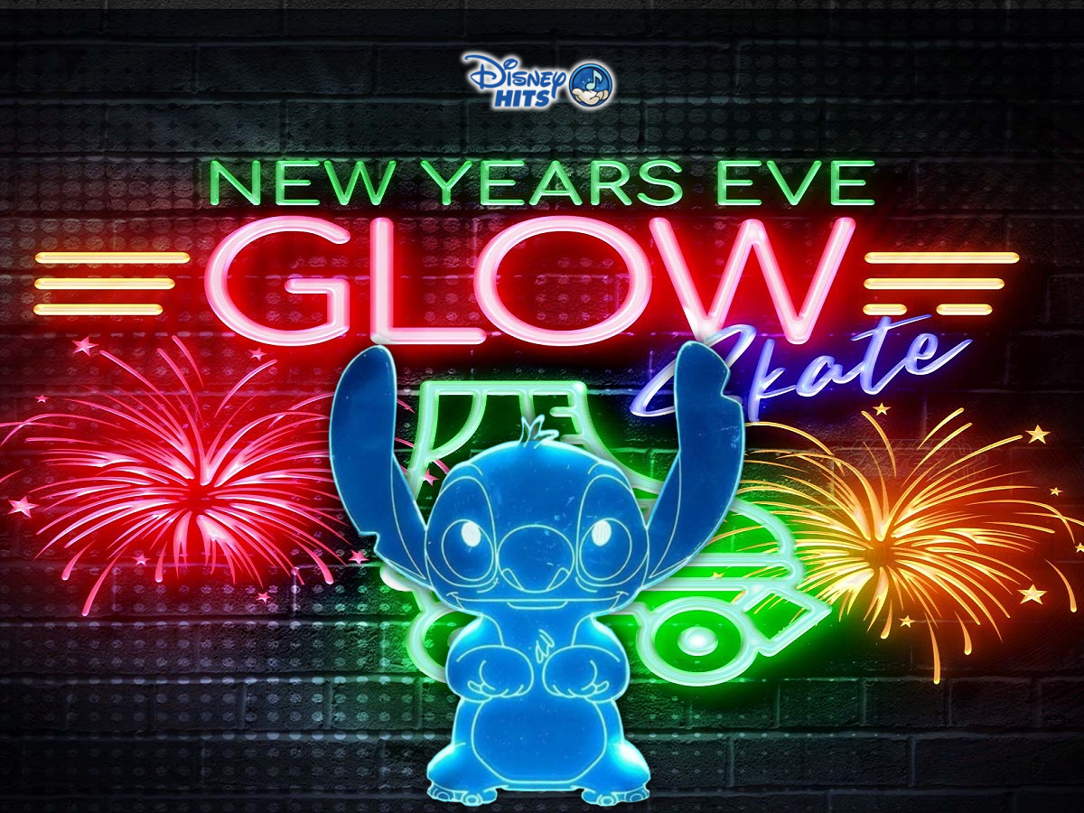New Year's Glow Skate With Stitch