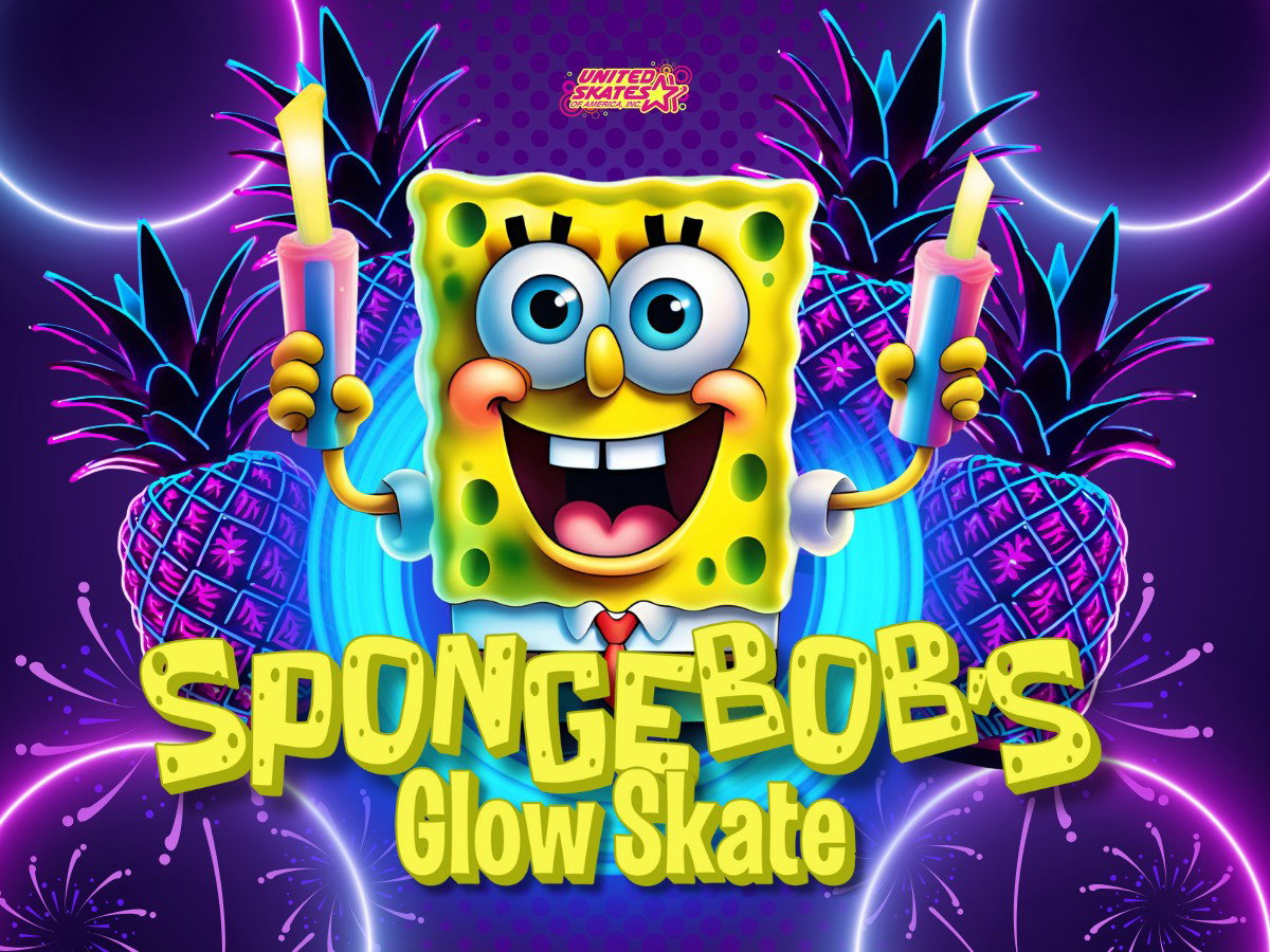 Spongebob's Glow Skate at United Skates