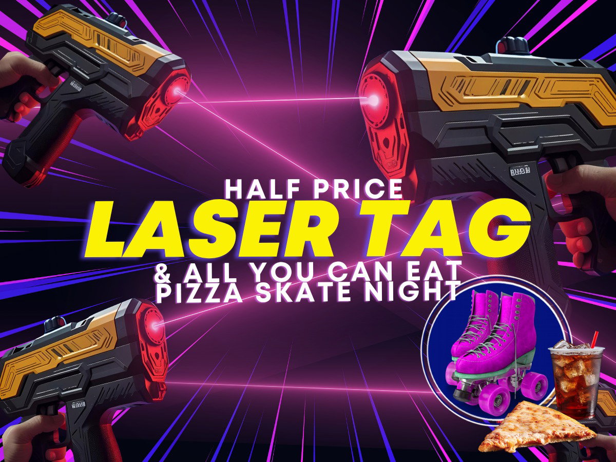 Half Price Laser and AYCE Skate at United Skates RI