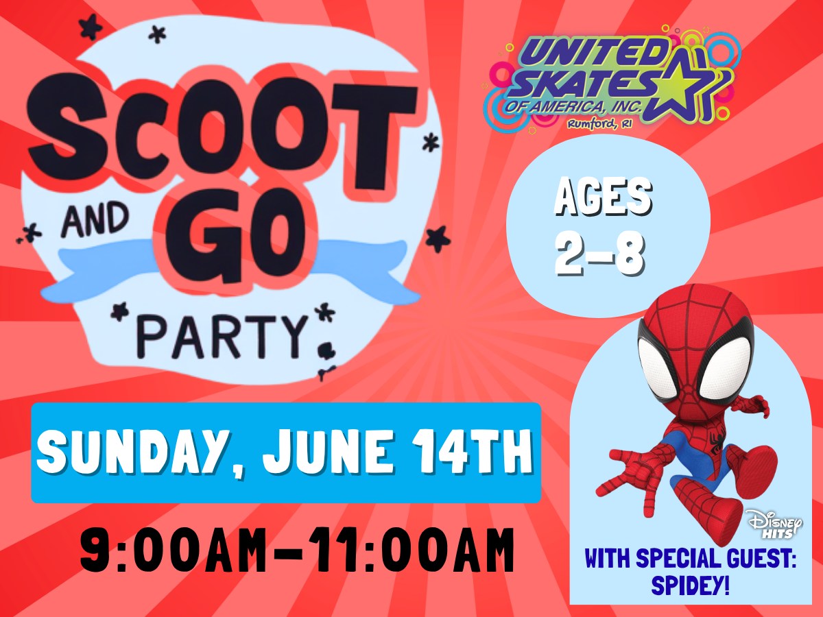 Scoot And Go with Spidey At United Skates RI