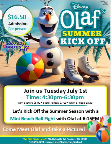 Olaf Beach Party 7-1-25