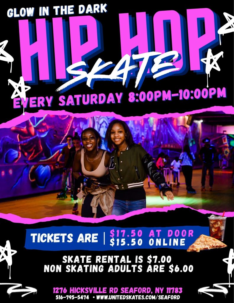 🛼💚 GLOW IN THE DARK HIP HOP SKATE! 💜🛼 | United Skates of America
