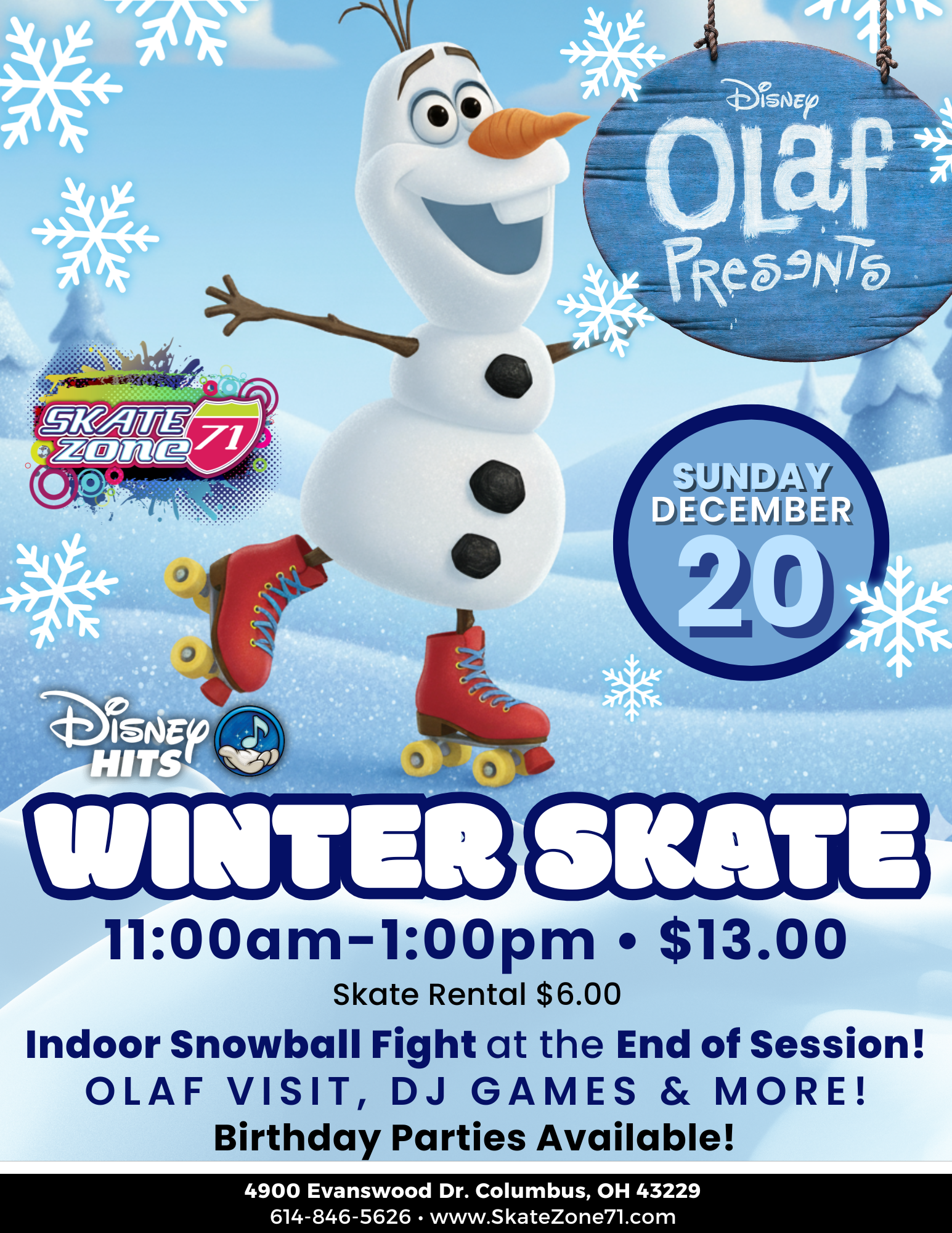 12.20 Olaf Winter Skate