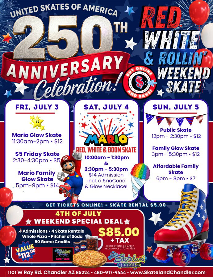 United Skates 250th 4th of July Weekend Skate