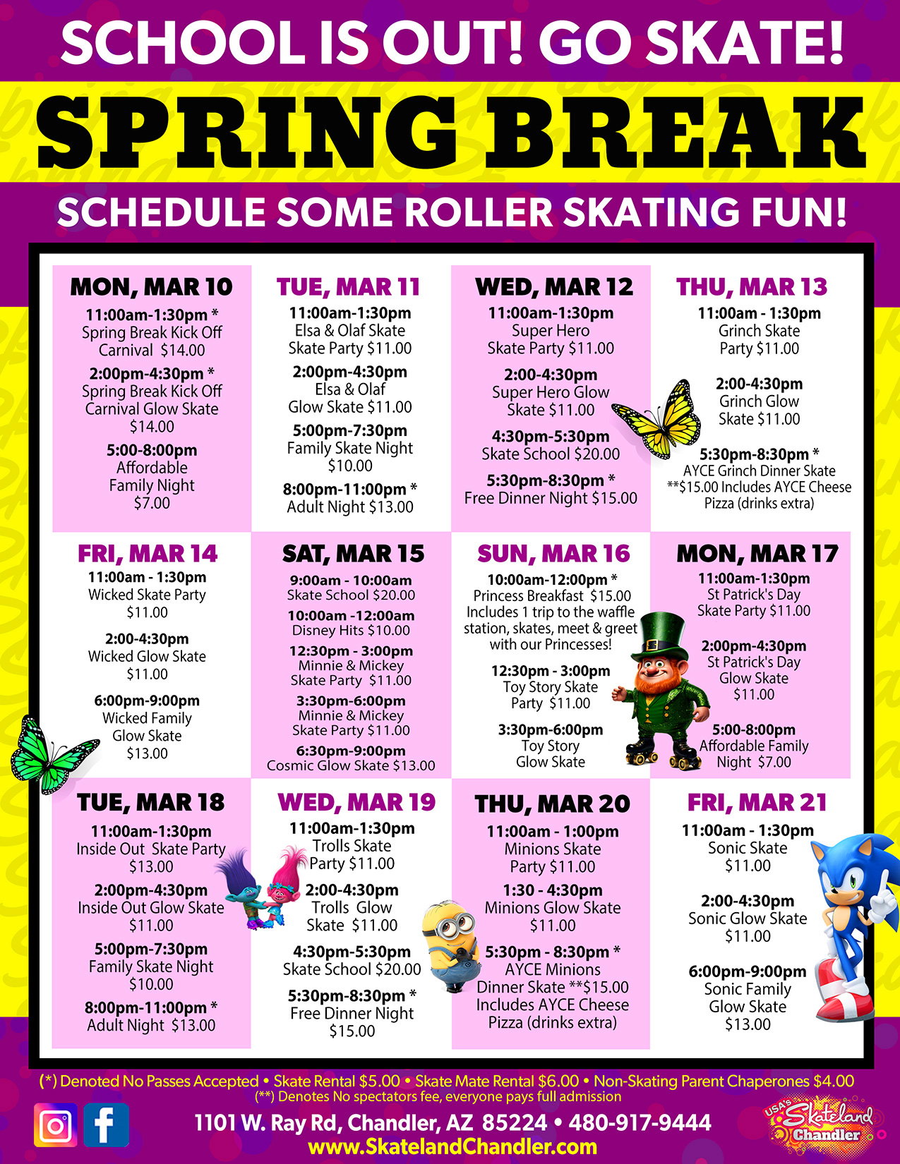 Spring Break Skating at Skateland Chandler 2025
