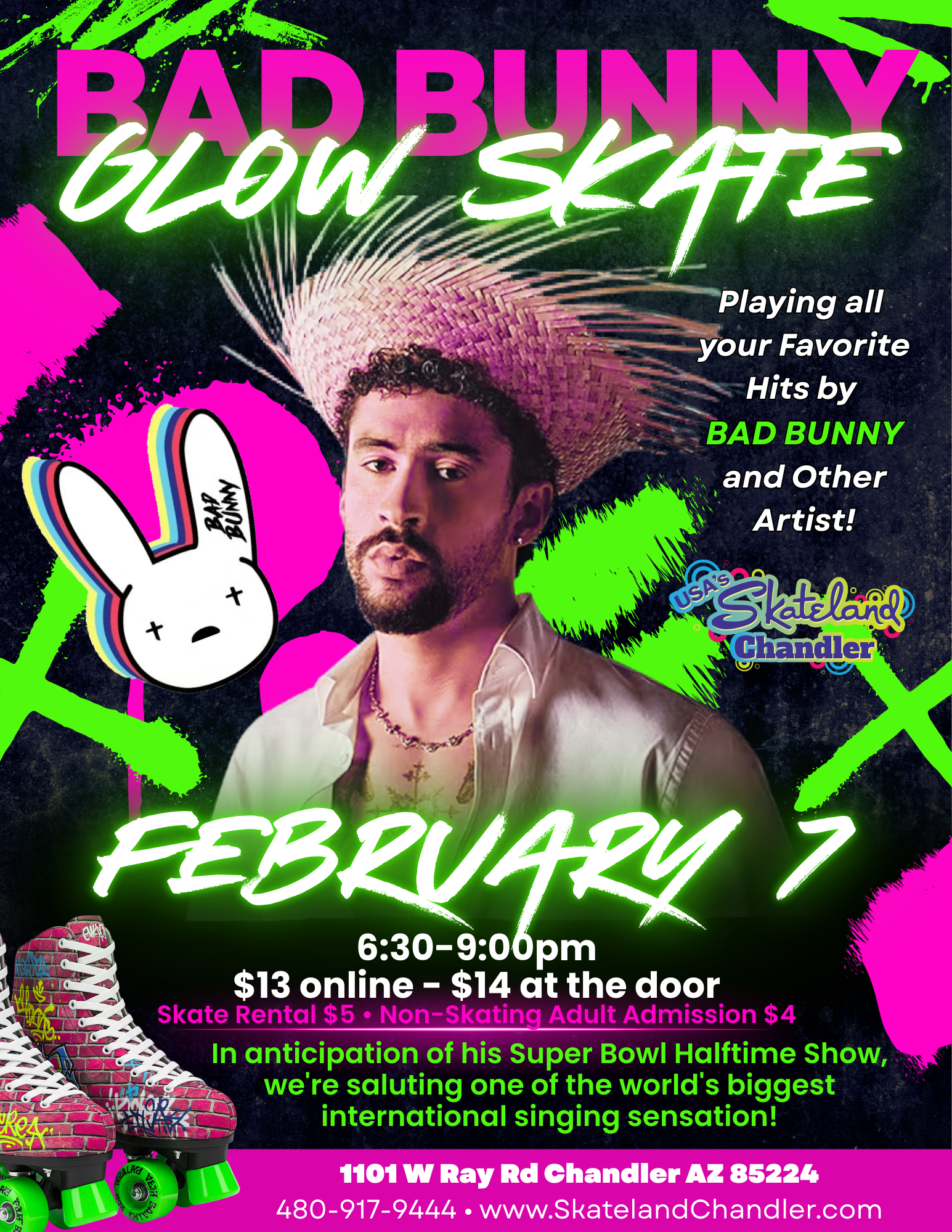 Bad Bunny Skate Party
