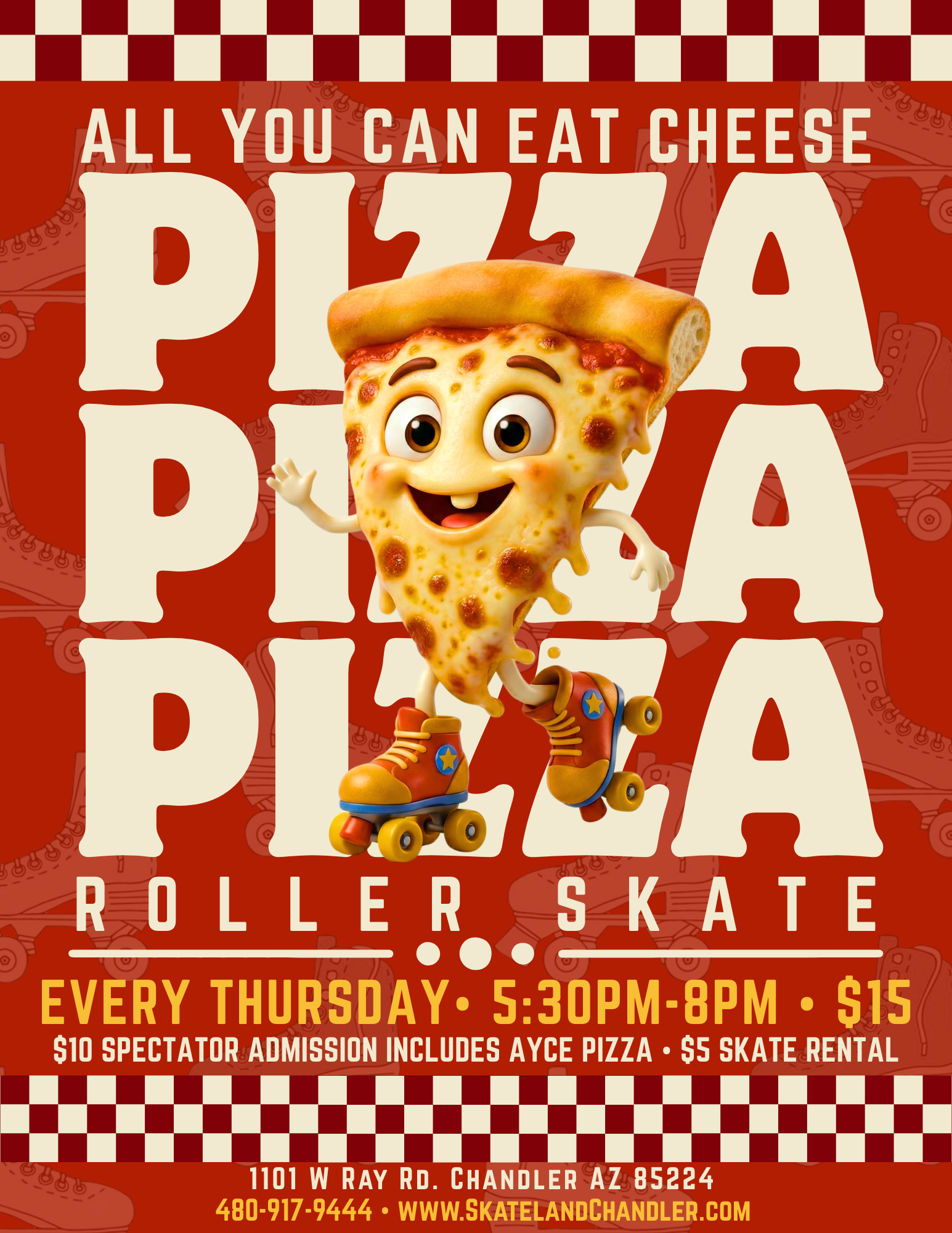 All You Can Eat Cheese Pizza Skate