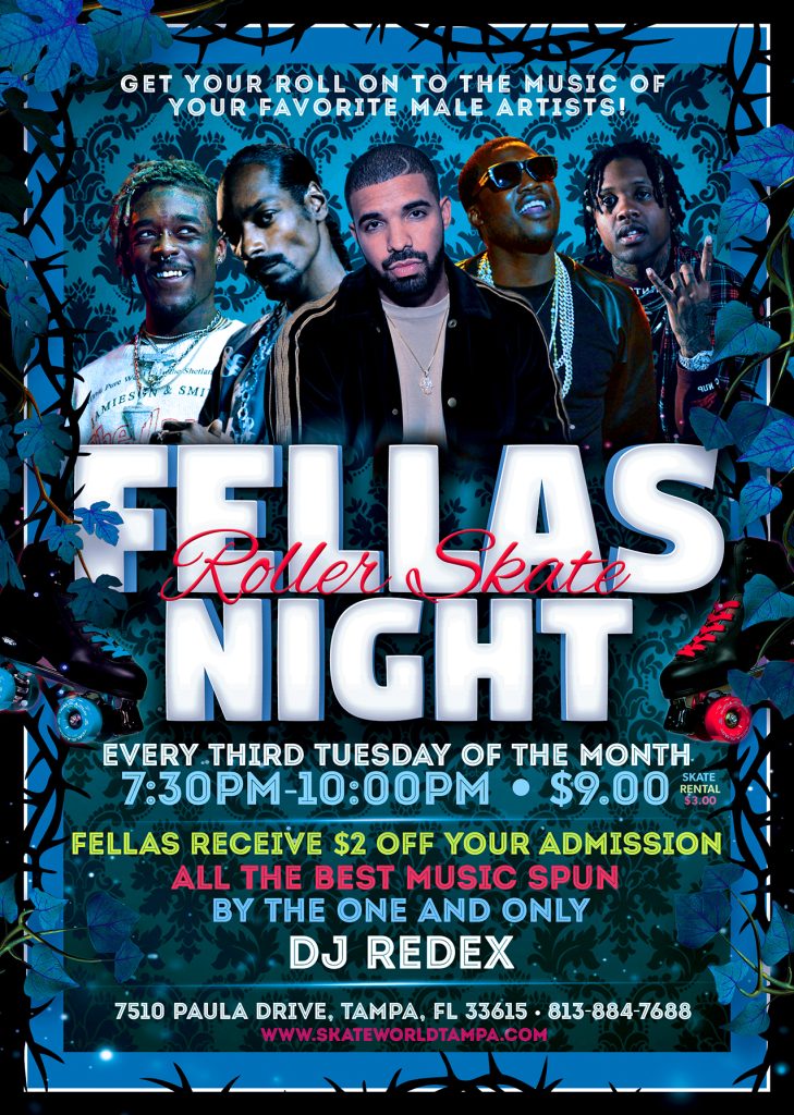 fellas night adult skate at skate world tampa