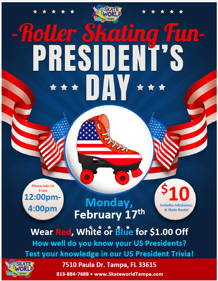 President's Day Skate at Skateworld Tampa