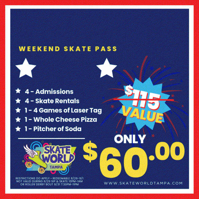 Skate World Tampa Labor Day Weekend 2025