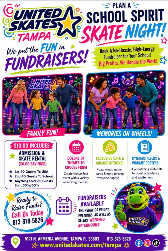 Fundraising at United Skates in Tampa FL