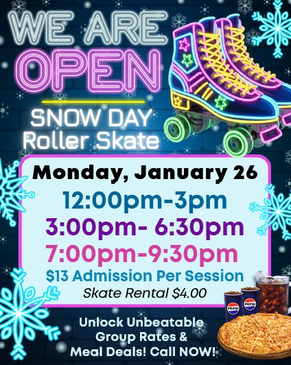 Snow Day - we are open