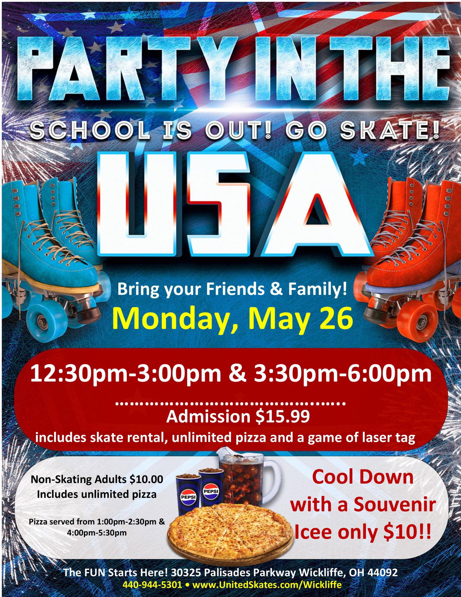United Skates Wickliffe Memorial Day 2025