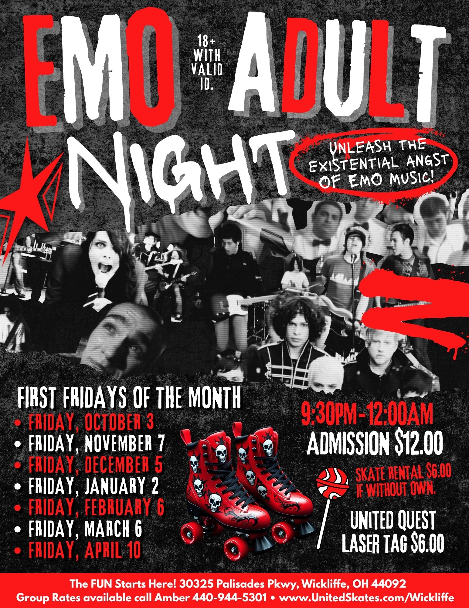 Emo Adult Skate | United Skates of America