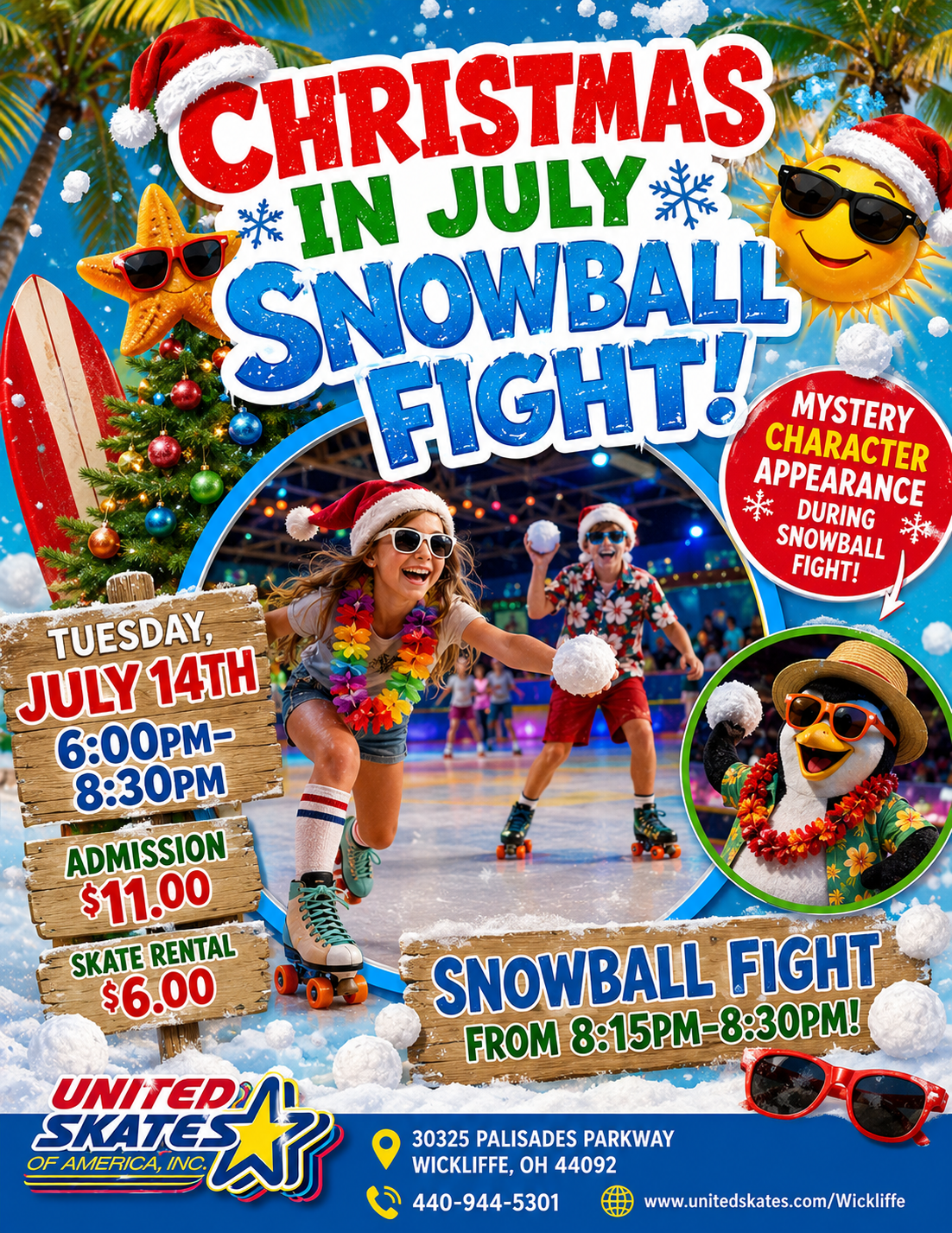 🎄☀️ Christmas in July Snowball Fight ☀️🎄