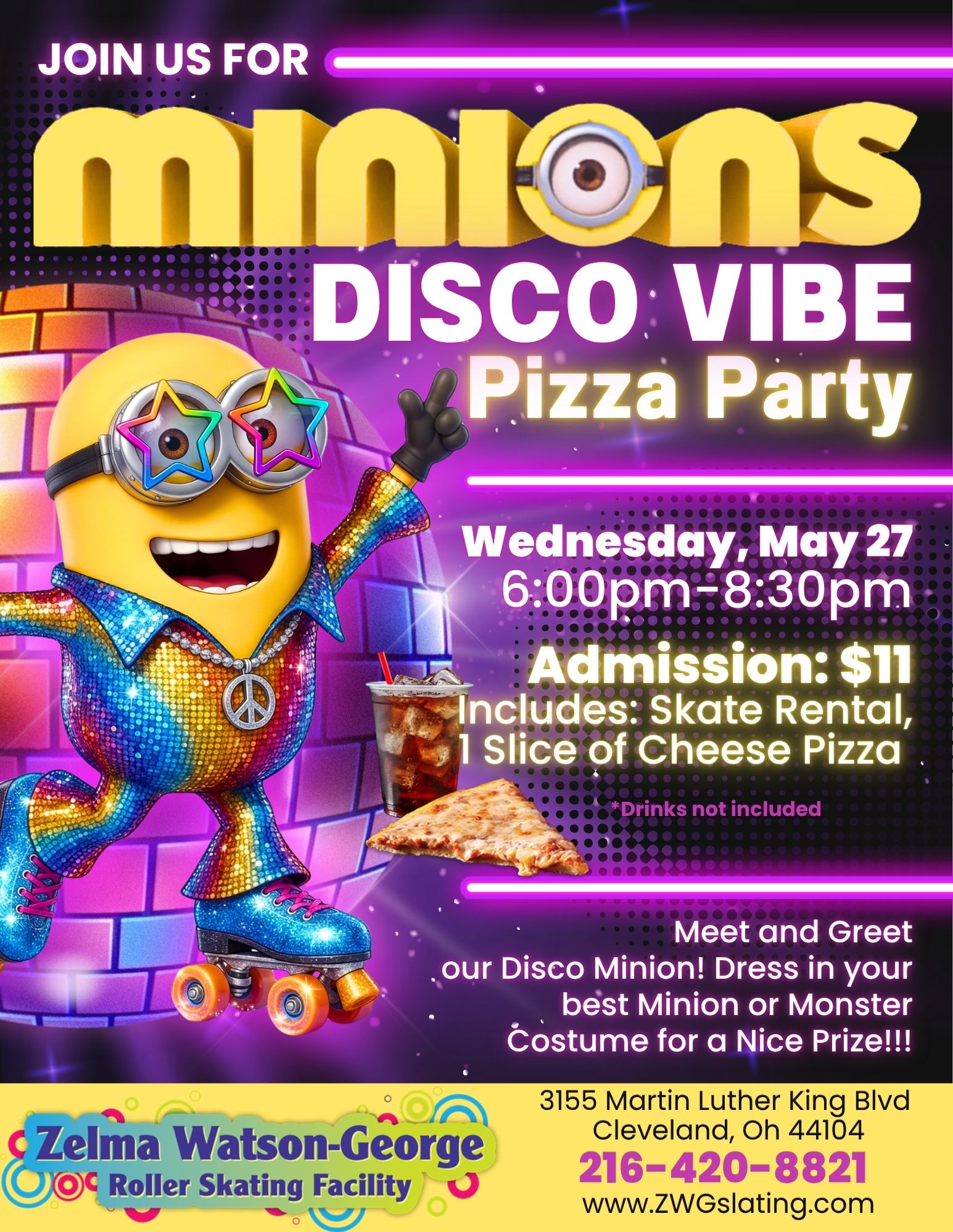 Minions Disco VIBE Pizza Party