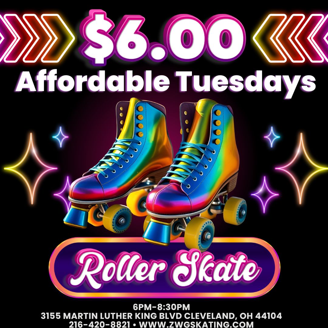 $6.00 Affordable Tuesdays Skate (1080 x 1080 px)