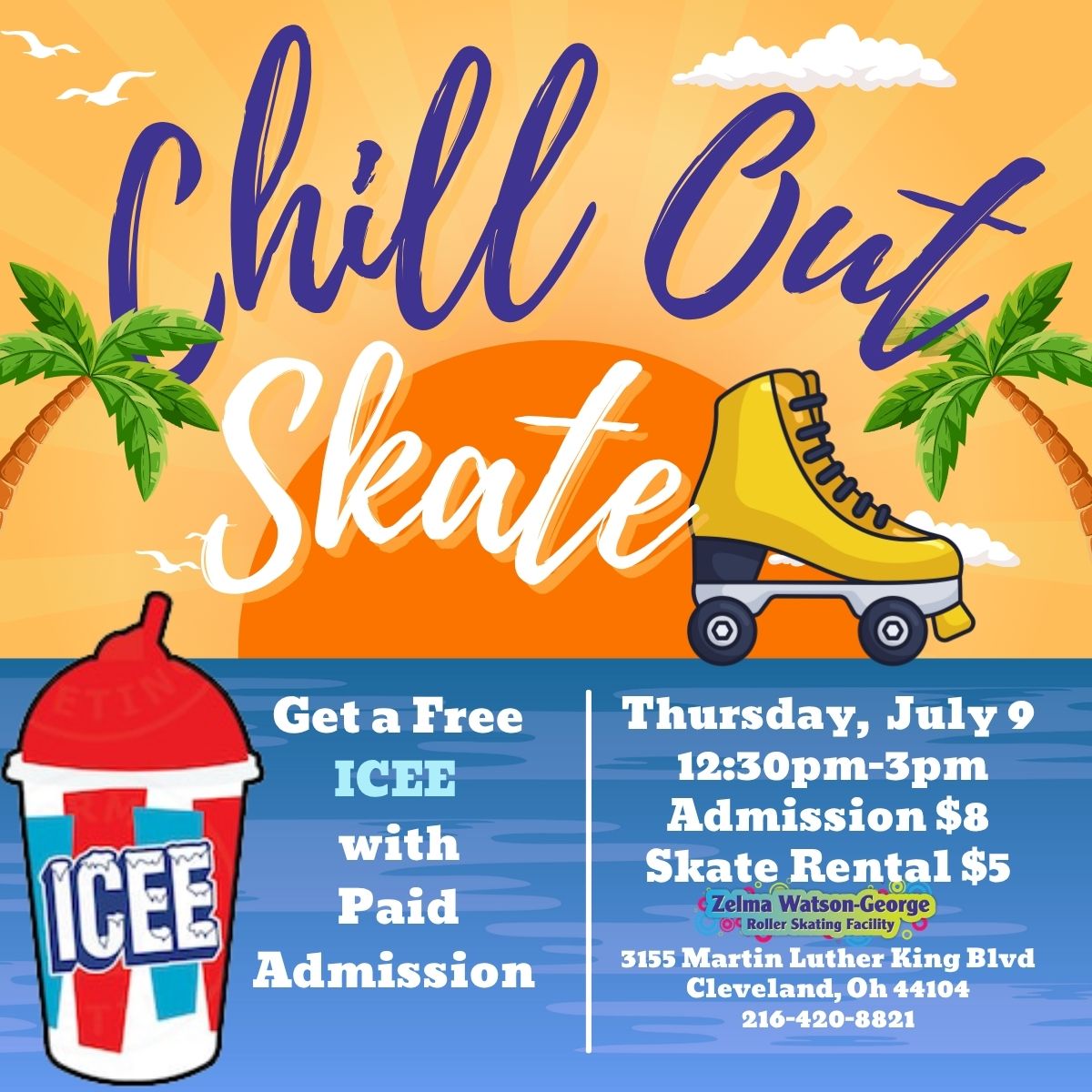 Chill Out Icee Roller Skate at ZWG