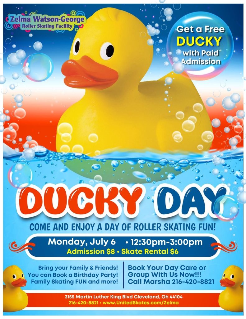 Ducky Day Roller Skating at ZWG