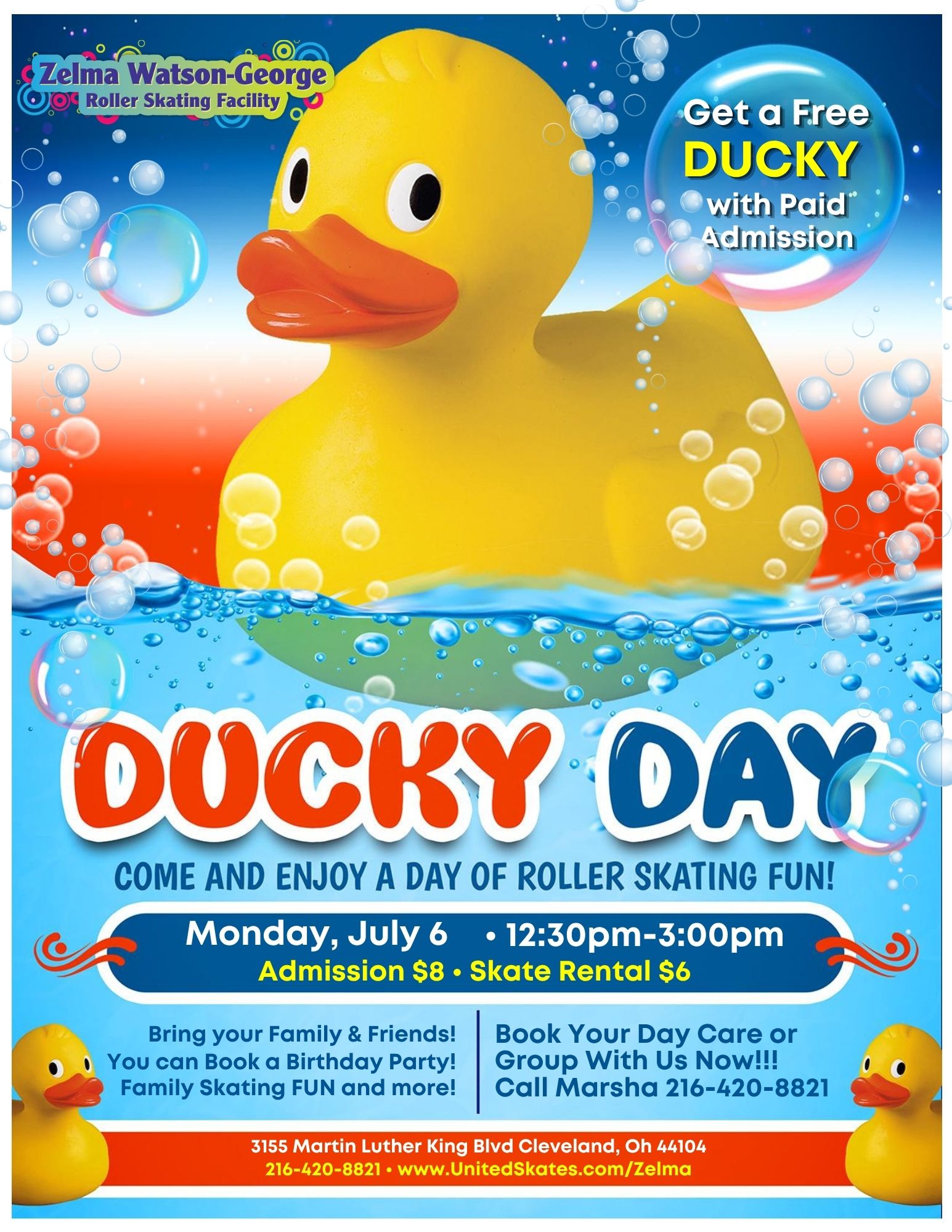 Ducky Day Roller Skating at ZWG