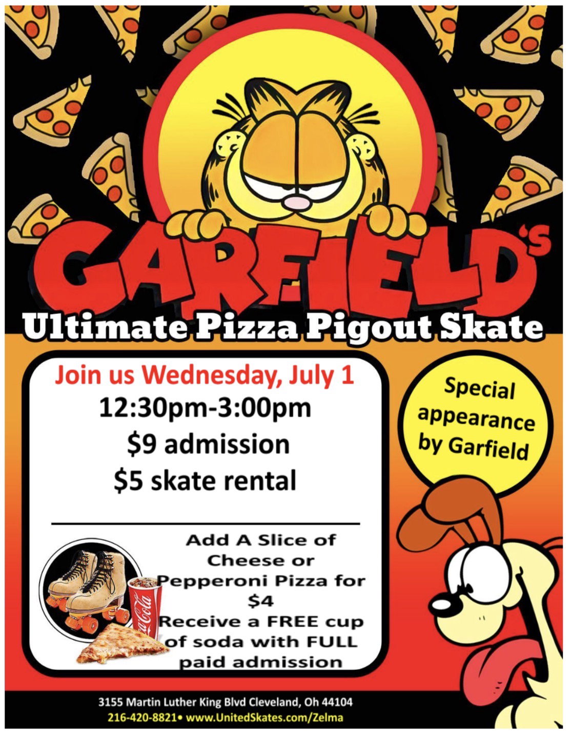 Garfield Pig Out Skate at ZWG