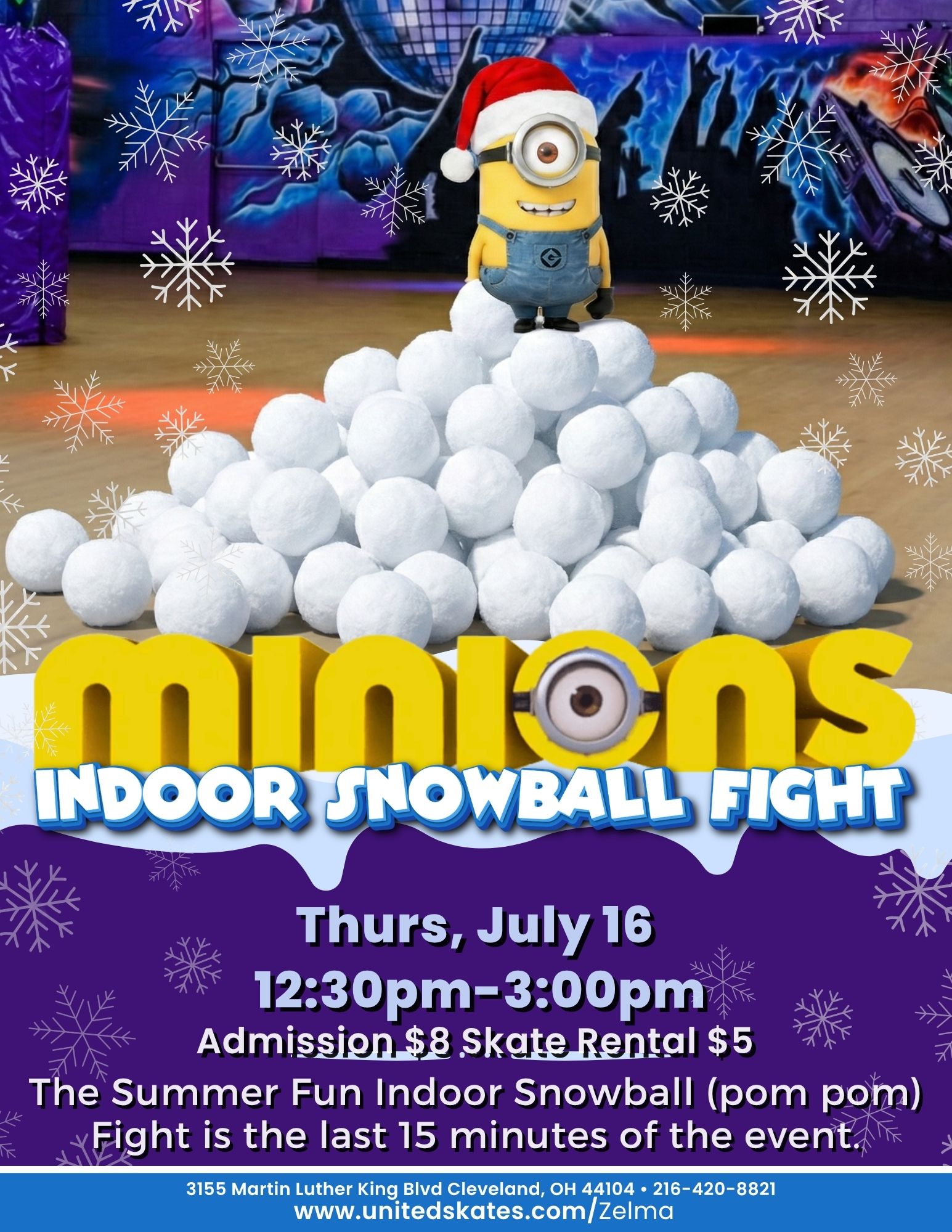 Minion Snowball Roller Skate at ZWG