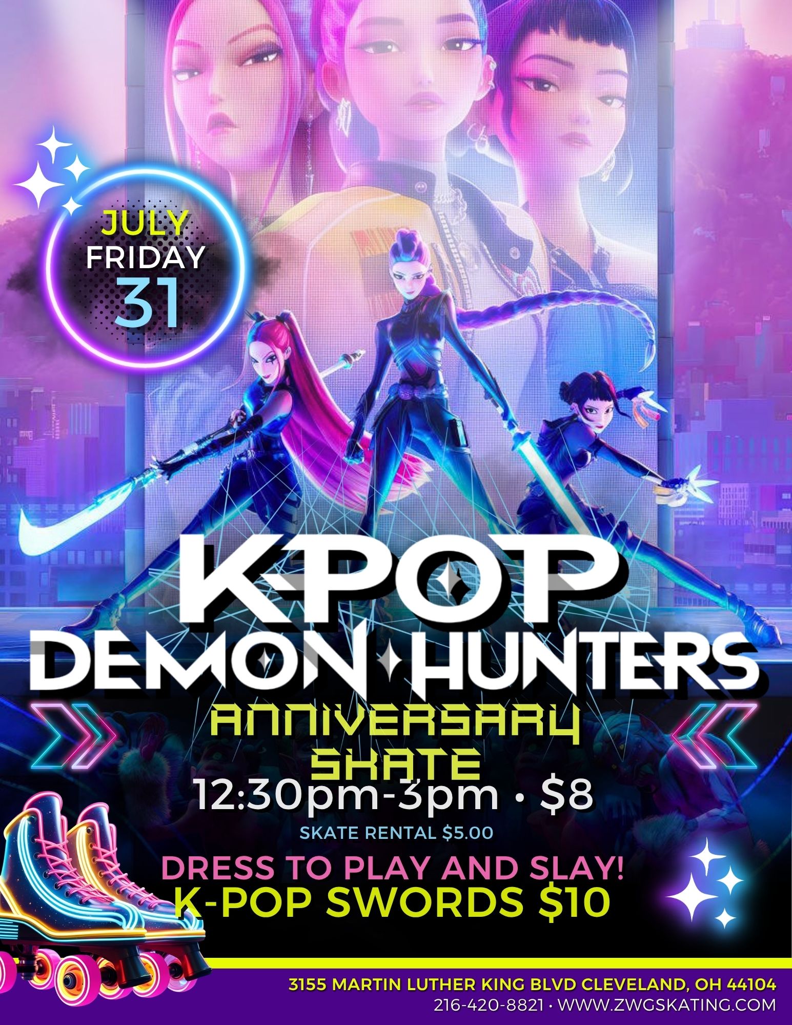Kpop Roller Skate at ZWG