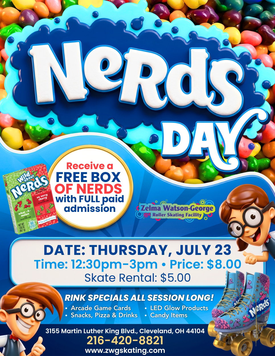 Nerds Day Roller Skating at ZWG